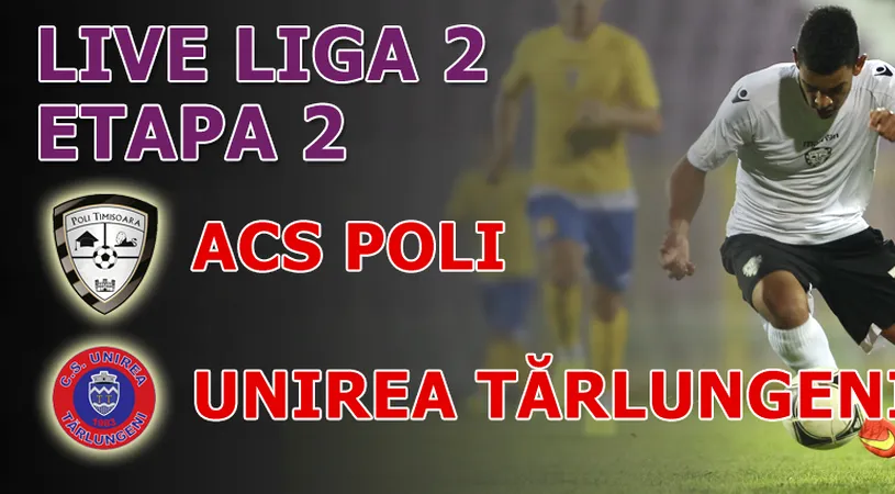 ACS Poli - Unirea Tărlungeni 1-0.** Golul lui Cânu le-a fost îndeajuns