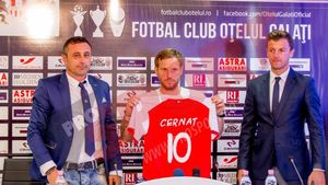 FOTO | Florin Cernat a semnat cu Oțelul Galați 