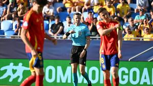 Arbitrul olandez, o nouă decizie șocantă și controversată: l-a eliminat direct pe Vladislav Blănuță. Spania U21 a marcat apoi două goluri în câteva minute