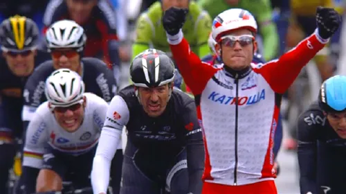 Un norvegian prin ploaie. Surprinzătorul Kristoff a câștigat Milano – San Remo