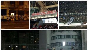 "Laziali liberi!" 22 ultrași ai lui Lazio sunt reținuți la Varșovia. Galeriile din Italia cer eliberarea lor, mesajul a ajuns și în Liga 1 