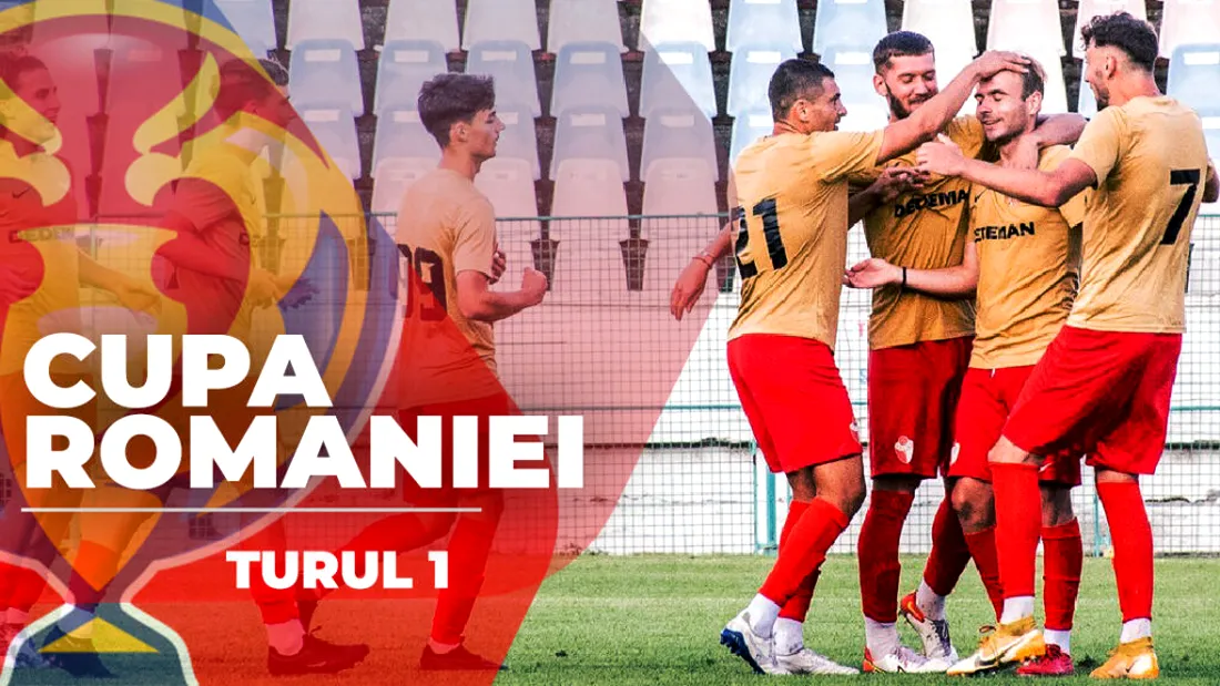 Rezultatele meciurilor din Turul 1 al Cupei României. Jiul Petroşani și-a spulberat adversarul. CSM Unirea Alba Iulia a fost umilită de concitadină, CS Dinamo a fost eliminată de o echipă din Liga 4
