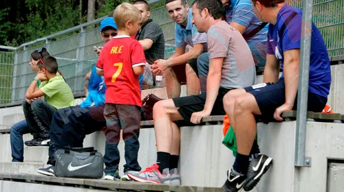 FOTO Steaua face repetiții cu fanii pentru Supercupă!** 11 ultrași au asistat la ultimul antrenament din Austria