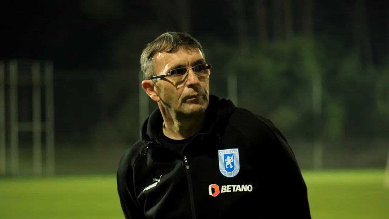 Eugen Neagoe nu a debutat oficial la Universitatea Craiova, însă Sorin Cîrțu deja începe să pună presiune: „Are nişte neajunsuri aşa la început de campionat”