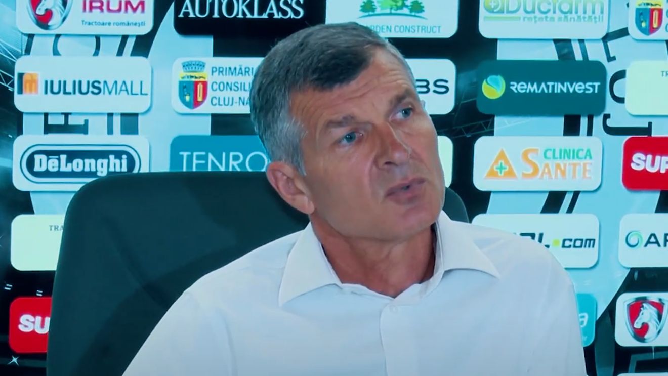 Ioan Ovidiu Sabău începe revoluția la U Cluj: „Să începem să câștigăm ceva trofee!” A explicat de ce a plecat în vară și a vorbit despre salariul său