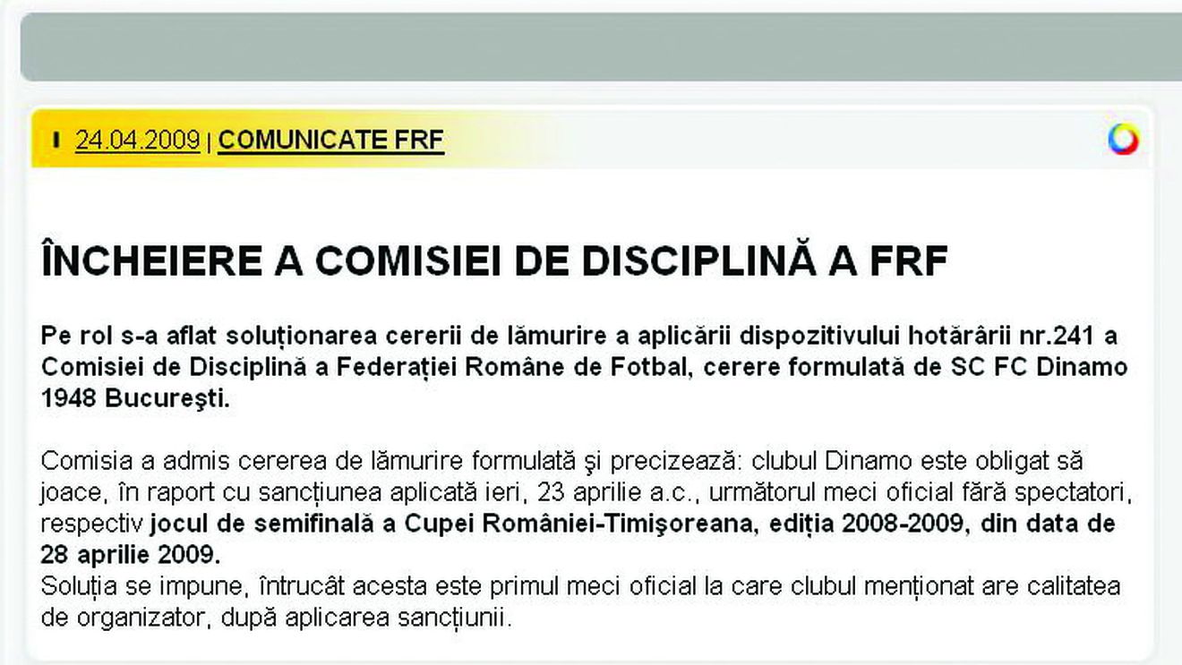 Regulament încălcat!