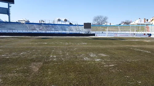 EXCLUSIV | Președintele echipei FC Hermannstadt dă asigurări: „N-o să fie gram de zăpadă pe teren!” FOTO | Cum arată acum gazonul stadionului unde se joacă meciul cu FCSB