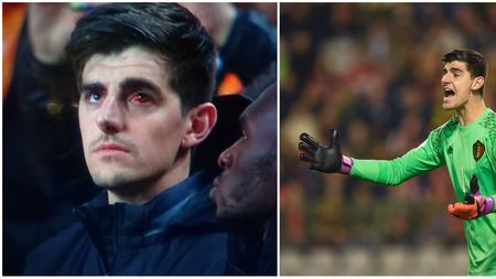 Mesajul lui Courtois pentru fani după ce această imagine a apărut pe net. Starul lui Chelsea a fost titular în Belgia - Estonia 8-1