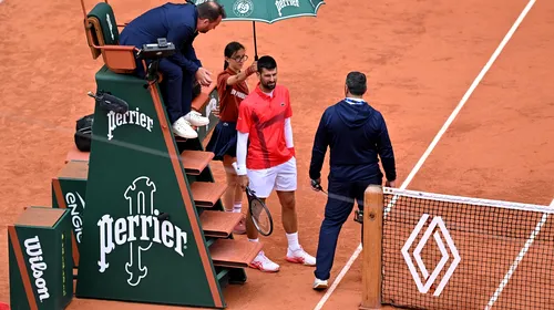 Gestul neașteptat al lui Novak Djokovic în timpul meciului de la Roland Garros. A fost sancționat pe loc
