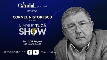 Marius Tucă Show începe marți, 16 august, de la ora 20.00, pe gandul.ro