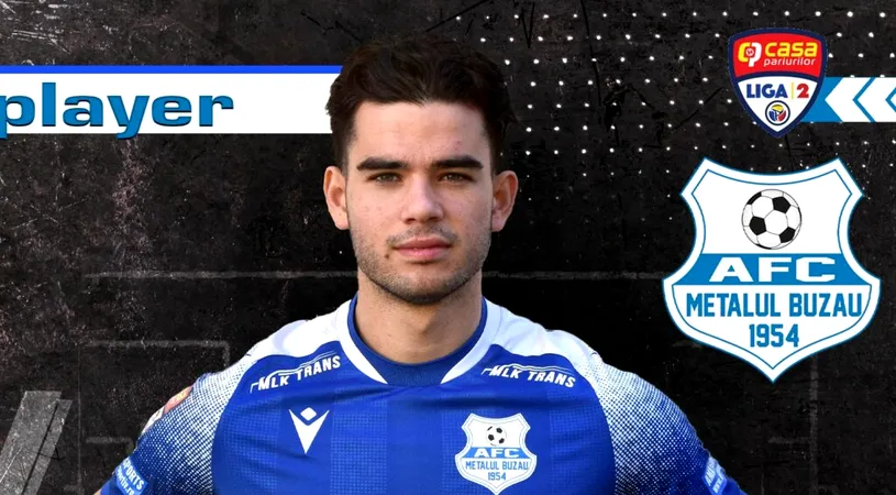 Eduard Lambrinoc, prezentat de Metalul Buzău. Mijlocașul are planuri mari în noua aventură din Liga 2: ”Avem șanse să ne calificăm în play-off”