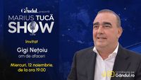 Marius Tucă Show începe miercuri, 12 noiembrie, de la ora 19.00, live pe Gândul. Invitat: Gheorghe Nețoiu