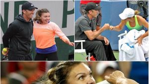 INEDIT | Antrenament cu iz de Star Wars. Simona Halep: "Hmmm, deci așa merge treaba când stau la fileu pentru a-mi exersa voleul"