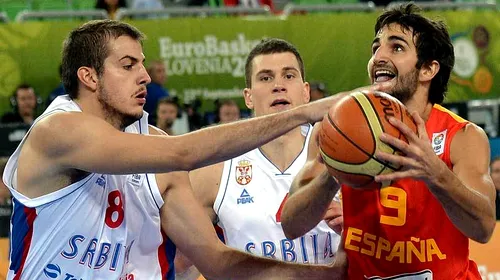 Spania, în semifinalele Campionatului European de baschet, după ce a umilit Serbia!