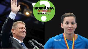 Vom avea România sportului bine făcut? Campionii își întreabă președintele. Campioana mondială Cristina Laslo încearcă să-i atragă atenția președintelui către cei mici: "Aveți în program și un proiect pentru aducerea copiilor la sport?"