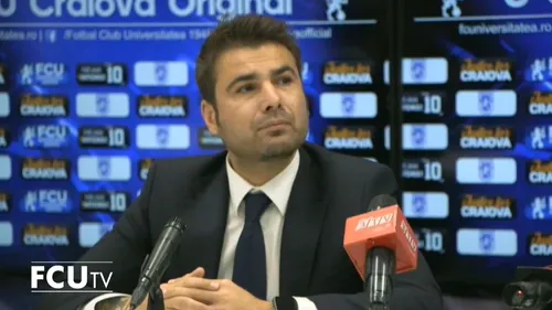 Adrian Mutu așteaptă meciul dintre FC U Craiova și Universitatea Craiova: „Sper să se ridice la nivelul derby-urilor dintre Dinamo și Steaua” | VIDEO