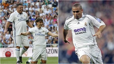 "Grăsuțul" e puțin spus! FOTO | Brazilianul Ronaldo, greu de recunoscut. Cum a apărut la meciul legendelor dintre Real și AS Roma