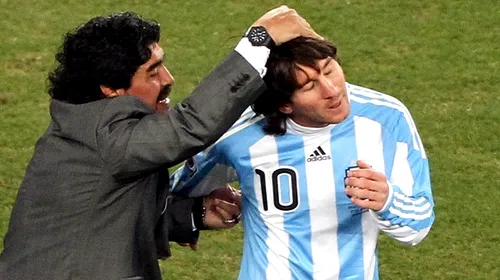 Messi: „Am pierdut un pariu cu Maradona” VEZI despre ce e vorba!