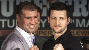 Froch a petrecut până în zori și îi mai dă o "directă" lui Bute:** "Uite ce jucărie i-am adus fiului meu"