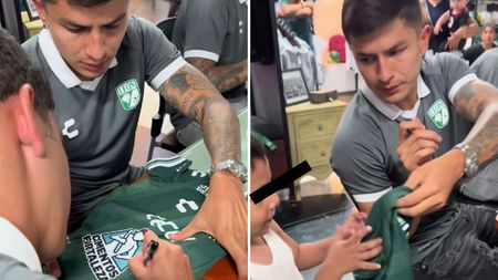 Îți dau lacrimile instant. Un copil n-a avut bani pentru tricoul echipei favorite și s-a dus să ia autograf pe o bluză cu ursuleț: ce a urmat a devenit viral în toată lumea!