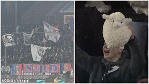 FCSB, umilită de galeria celor de la CFR! Cu ce au aruncat în teren fanii ardelenilor chiar înainte de startul meciului