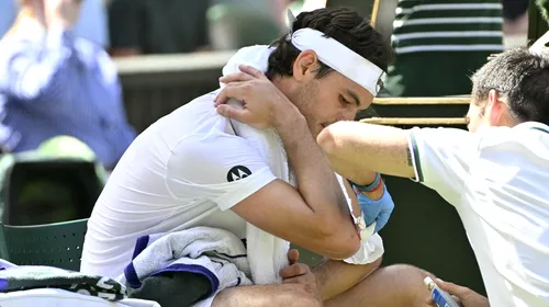 Alarmă pe „centralul” de la Wimbledon: meci întrerupt de 4 ori! Jucătorul a început să sângereze, iar unui spectator i s-a făcut rău