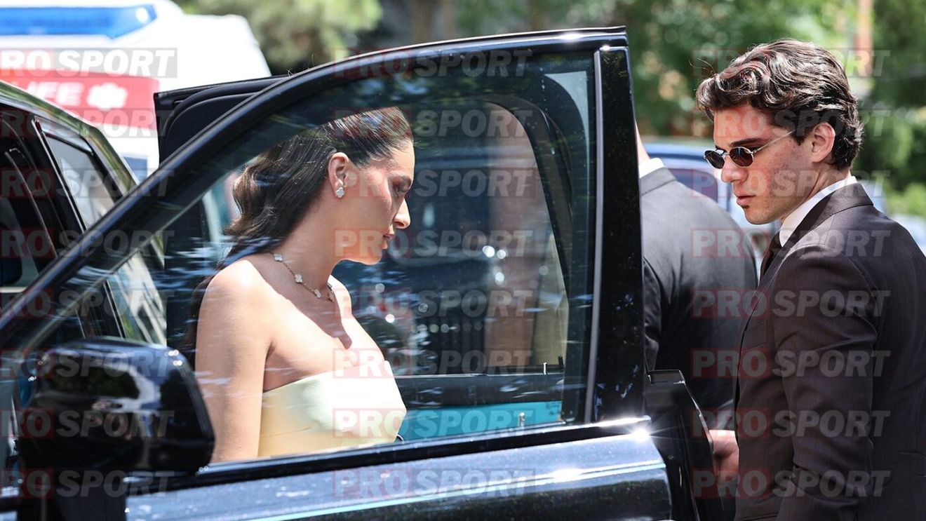 Ianis Hagi și soția Elena, gravidă, au strălucit la nunta Kirei Hagi. Cum au venit îmbrăcați