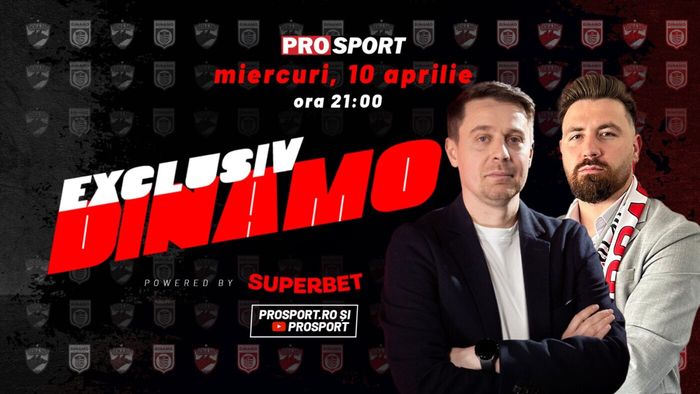 EXCLUSIV DINAMO, miercuri, de la ora 21. Invitatul ediței este Gabi Glăvan, fost director sportiv al „câinilor” și coordonatorul departamentului de scouting