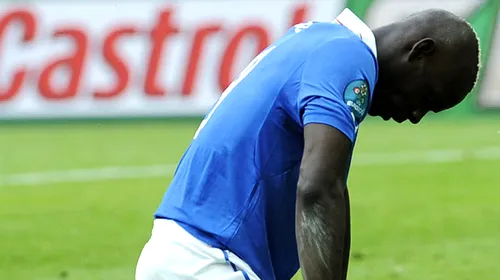 Mario Balotelli, ținta rasismului!** „Țipau ca maimuțele, râdeau și îl ironizau când mingea ajungea la el” Vezi ce declara atacantul înainte de startul EURO