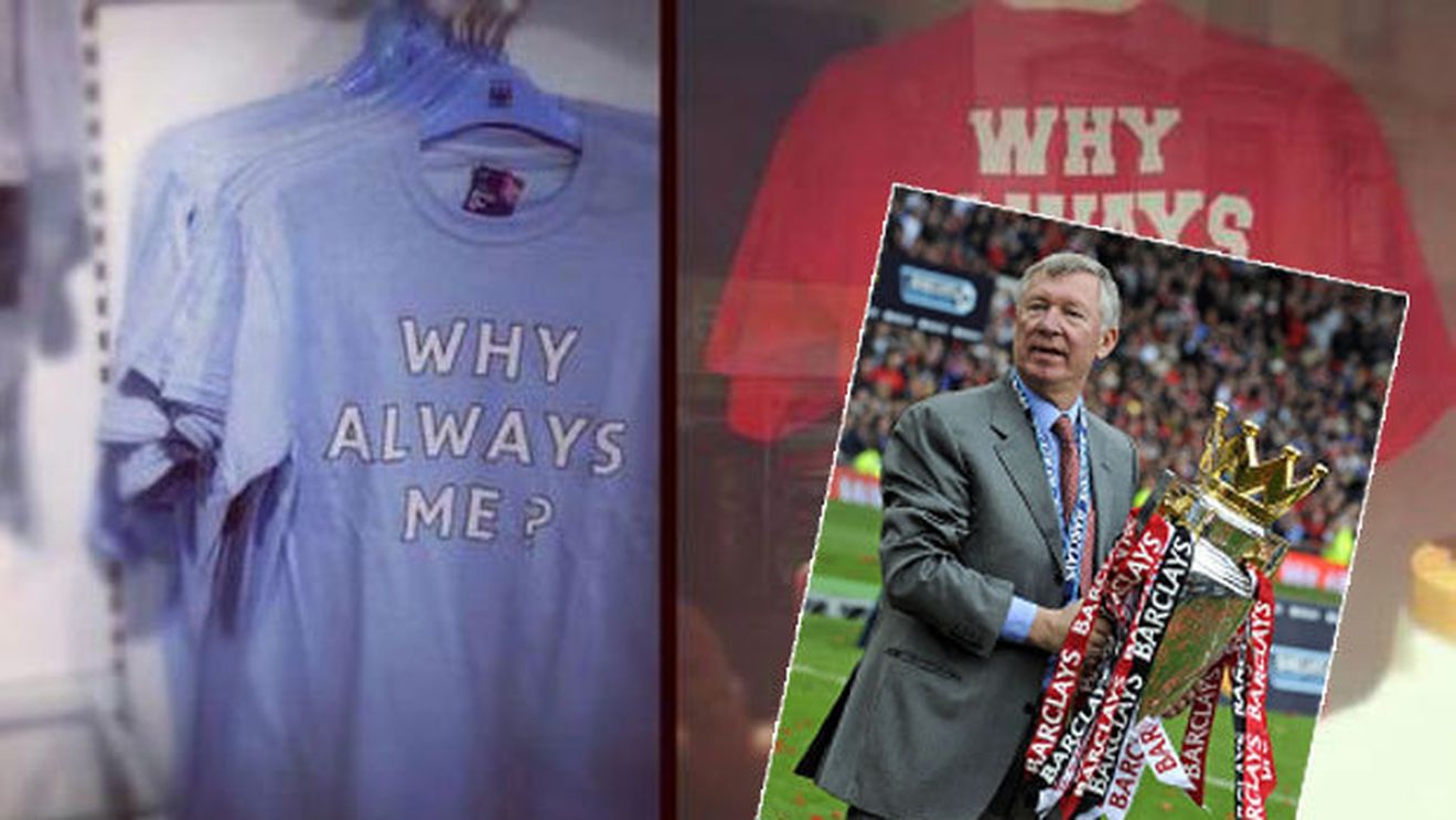 FOTO Tricou GENIAL făcut de fani pentru Ferguson! Balotelli i-a inspirat. Cum vor să-l vadă îmbrăcat în ultima etapă: