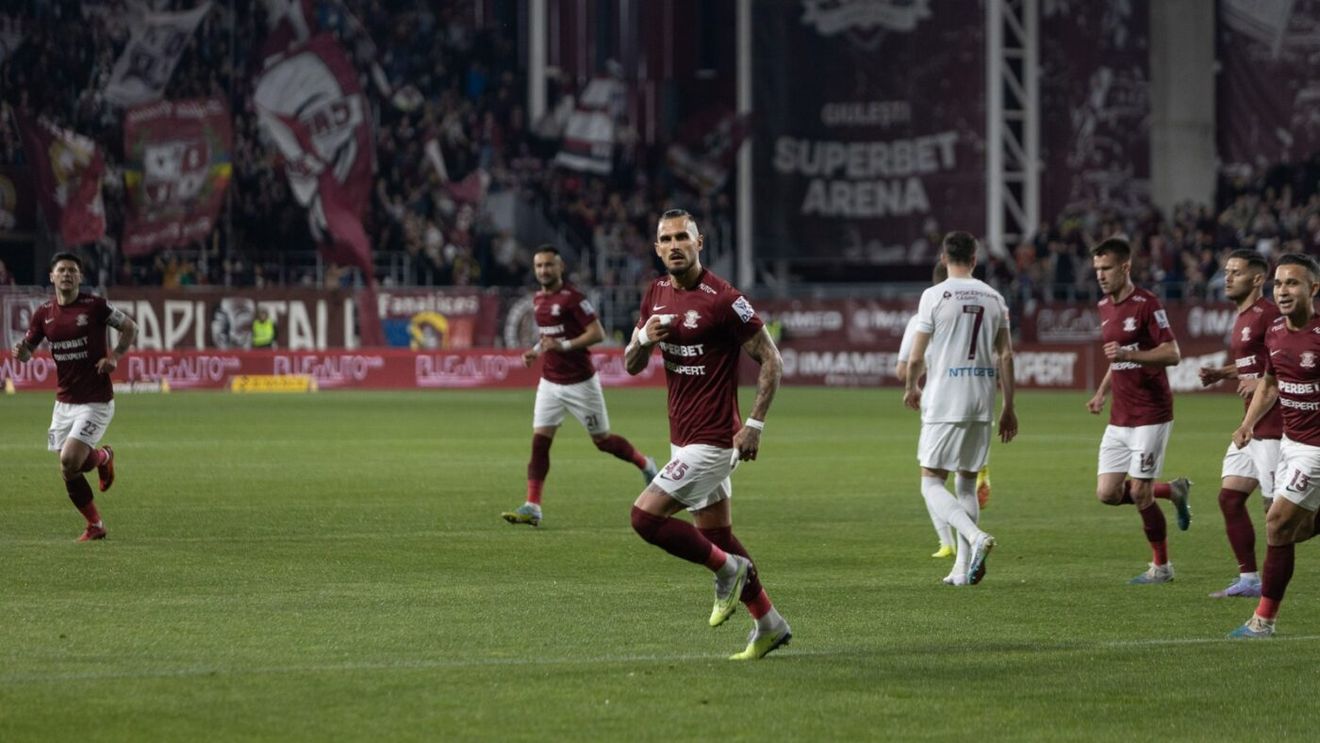 Marko Dugandzic i-a pus gând rău lui Andrea Compagno, după Rapid - CFR Cluj 3-1. A înscris o dublă și a transmis: „O să dau totul pentru a fi cel mai bun marcator din Superliga”