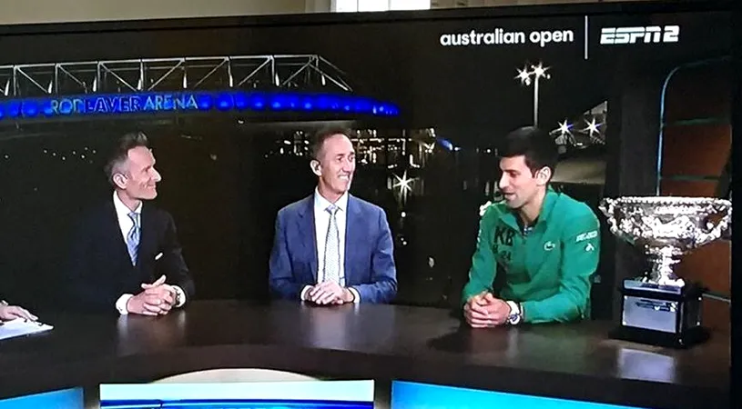 Darren Cahill l-a felicitat personal pe Novak Djokovic, după finala Australian Open: „Sunt norocos că stau lângă tine”