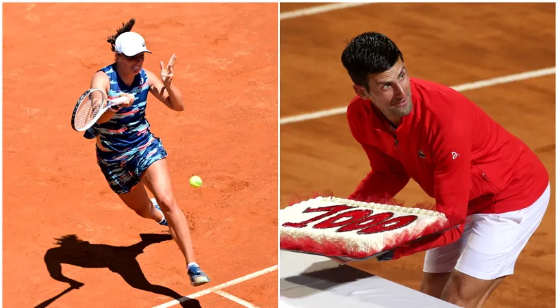 S-au stabilit finalele turneului de la Roma atât la feminin, cât și la masculin! Borne istorice pentru Iga Swiatek și Novak Djokovic