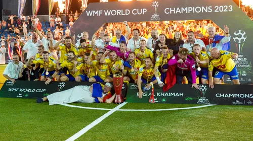 România a devenit campioană mondială la minifotbal, în Ras Al Khaimah, Emiratele Arabe Unite | GALERIE FOTO