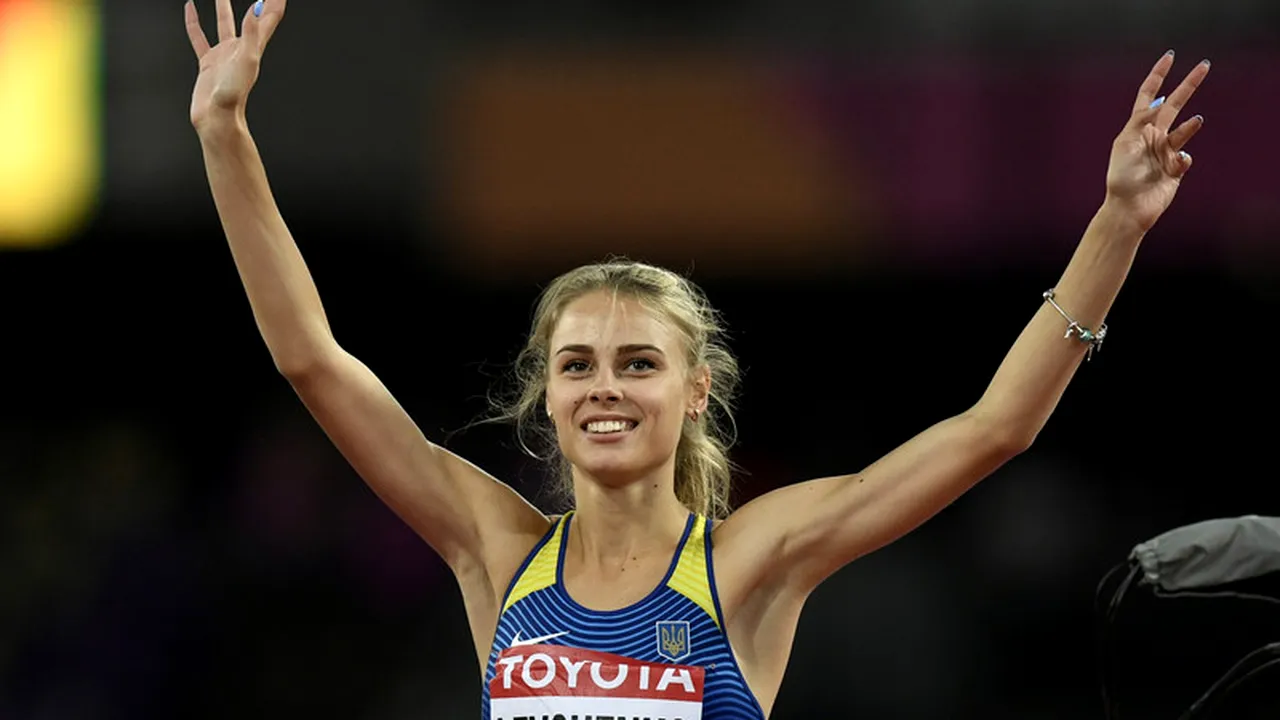 Ea e cea mai frumoasă atletă a lumii. Ucraineanca de 19 ani a cucerit la CM din Londra argint la săritura în înălțime | GALERIE FOTO 