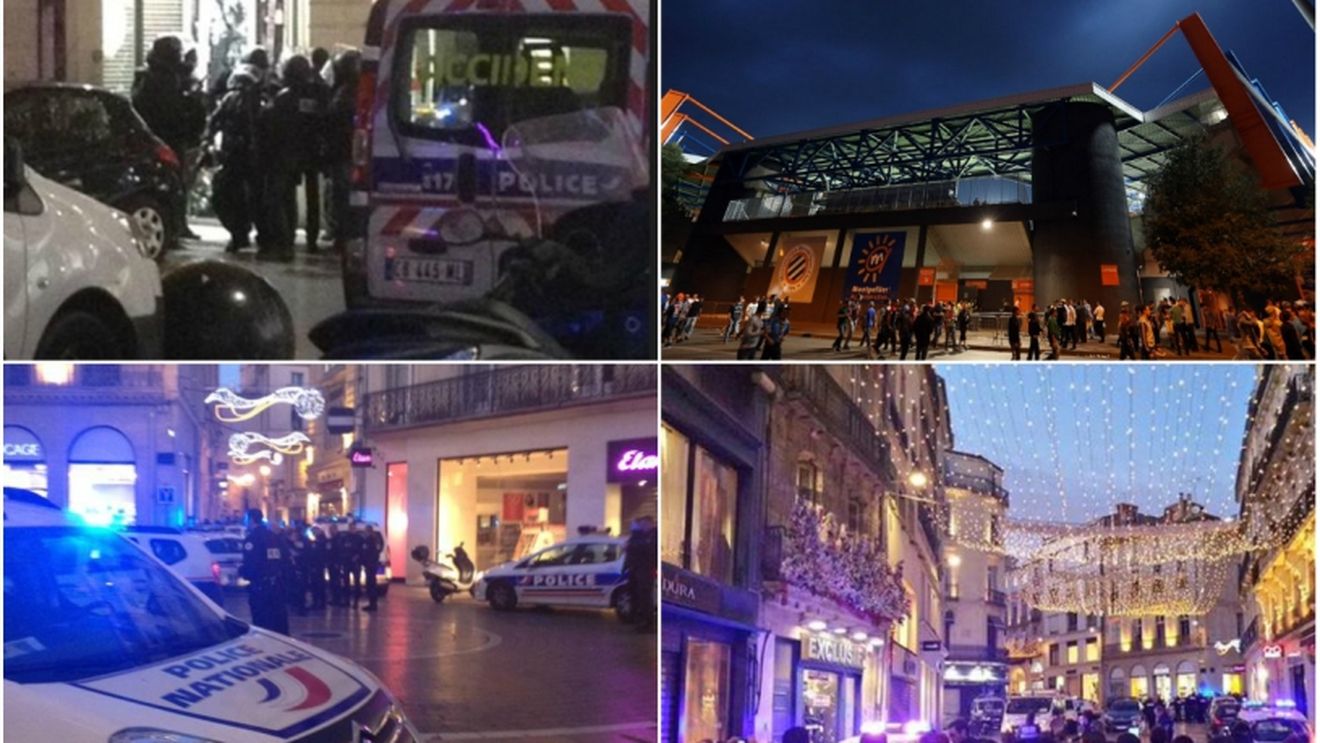 FOTO | Un alt atac terorist în Montpellier, în același timp în care echipa locală trebuia să joace cu Marseille. Străzile, pline de reprezetanți ai poliției și forțelor speciale