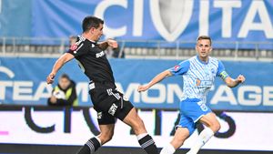 Panică pentru Edi Iordănescu: Bancu, titularul naționalei pentru EURO, a făcut un penalty naiv în minutul 63! Arbitrul Petrescu a avut nevoie de VAR pentru a lua decizia corectă