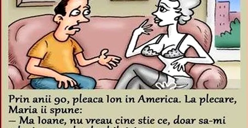 Bancul zilei: Ion pleacă în America