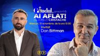„Ai Aflat! cu Ionuț Cristache” începe miercuri, 15 octombrie, de la ora 15.00, live pe Gândul. Invitat: Dan Bittman