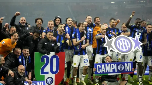 S-a aflat a doua campioană în ligile de top ale Europei, după ce trei jucători au fost eliminați! Simone Inzaghi este „arhitectul”. Cum a reușit Inter să pună mâna în stil de mare echipă pe titlul cu numărul 20. Scenariul de coșmar pentru AC Milan a devenit realitate