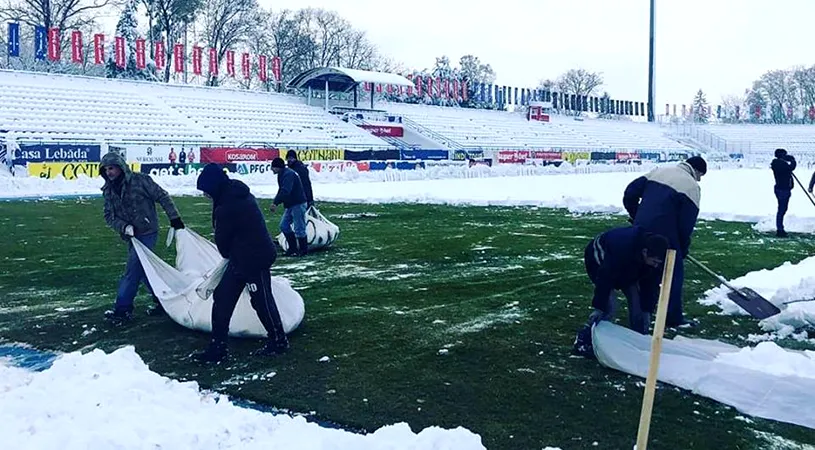 Cum arată suprafața de joc din Copou cu câteva ore înaintea meciului Poli Iași - FCSB