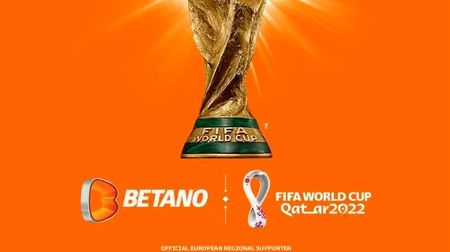 BETANO face echipă cu FIFA pentru Cupa Mondială FIFA 2022™ ca Suporter Oficial Regional în Europa