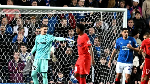 Ștefan Târnovanu a pus tunurile pe arbitrul italian, după Rangers - FCSB 4-0. „Nu s-a legat nimic pentru că am avut acel gol! Apoi, au făcut ce-au vrut ei”