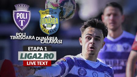 Poli Timișoara s-a impus lejer în fața Dunării Călărași și a scăpat, pentru moment, de locul de baraj de menținere în Liga 2