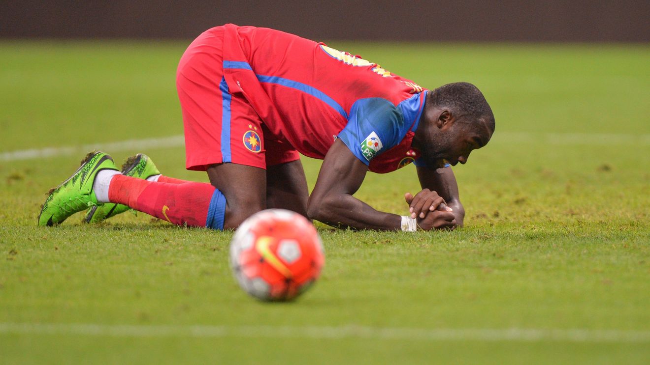 Tade, în genunchi! Steaua a dezamăgit la Cluj, francezul a fost printre cei mai slabi. E golgheterul ultimului campionat un pariu pierdut?