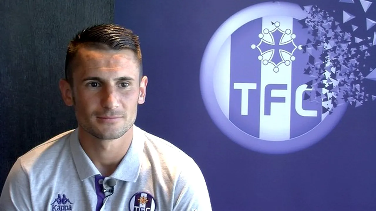 Dragoș Grigore a fost prezentat oficial la Toulouse. VIDEO | Prima declarație a fostului căpitan al 