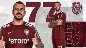 OFICIAL | Denis Alibec, prezentat la CFR Cluj! Ce număr va purta pe tricou noul atacant din Gruia