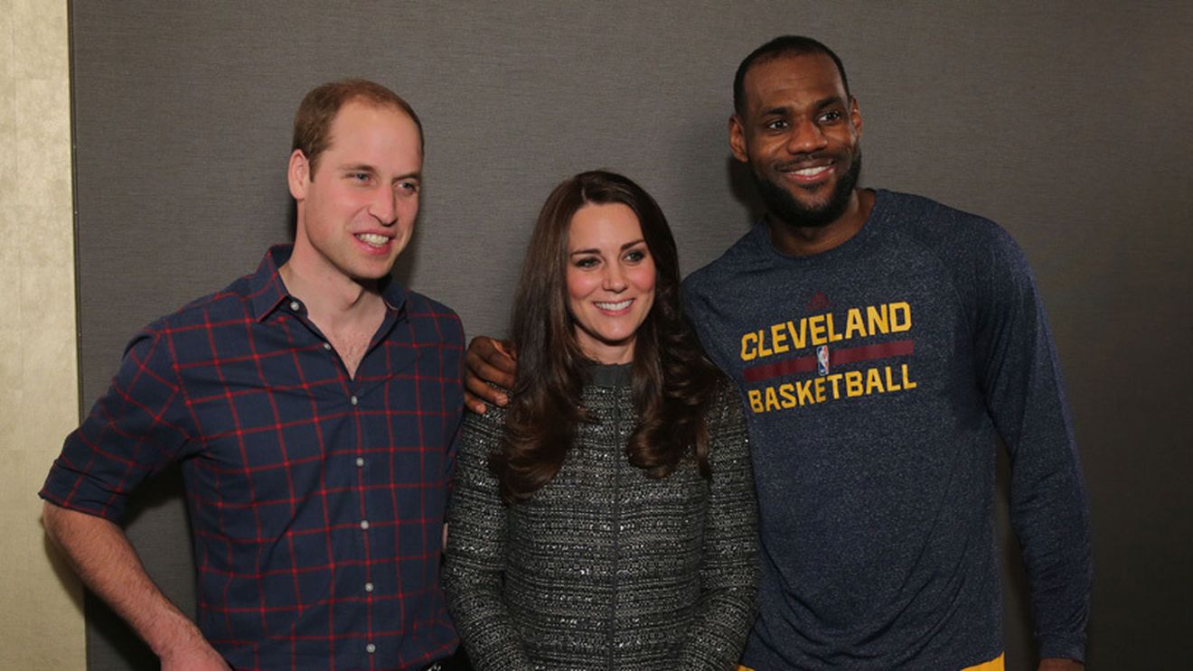 Prințul William și soția lui au asistat la meciul Cleveland Cavaliers-Brooklyn Nets