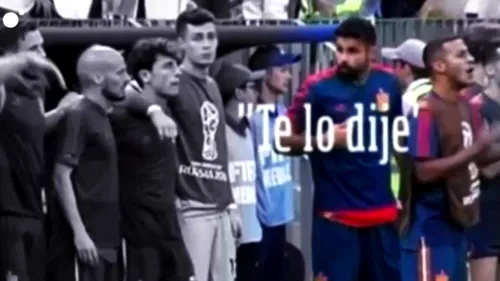 FOTO & VIDEO | Diego Costa nu s-a putut abține în timp ce Spania era eliminată de la Mondial: 