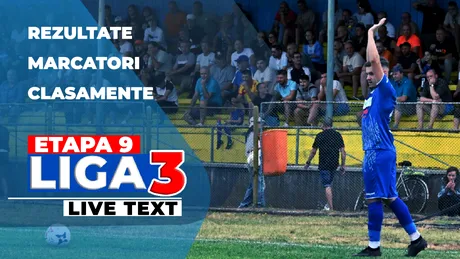 Liga 3, etapa 9 | Sporting Lieşti bate scorul zilei reușit ieri de Aerostar, Voinţa Limpeziş nu s-a mai retras! Cele două Dinamo, executate runda aceasta. SCM Râmnicu Vâlcea nu mai știe să câștige